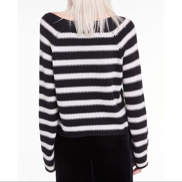 🌴 Mix & Match 2/$150 🌴 WILDFOX Leanne Striped Distressed Sweater - Picture 7 of 9